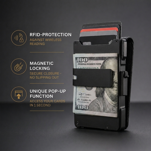 Orvanen MagVault® Minimalist Wallet - Maximum Capacity. Minimal Footprint.