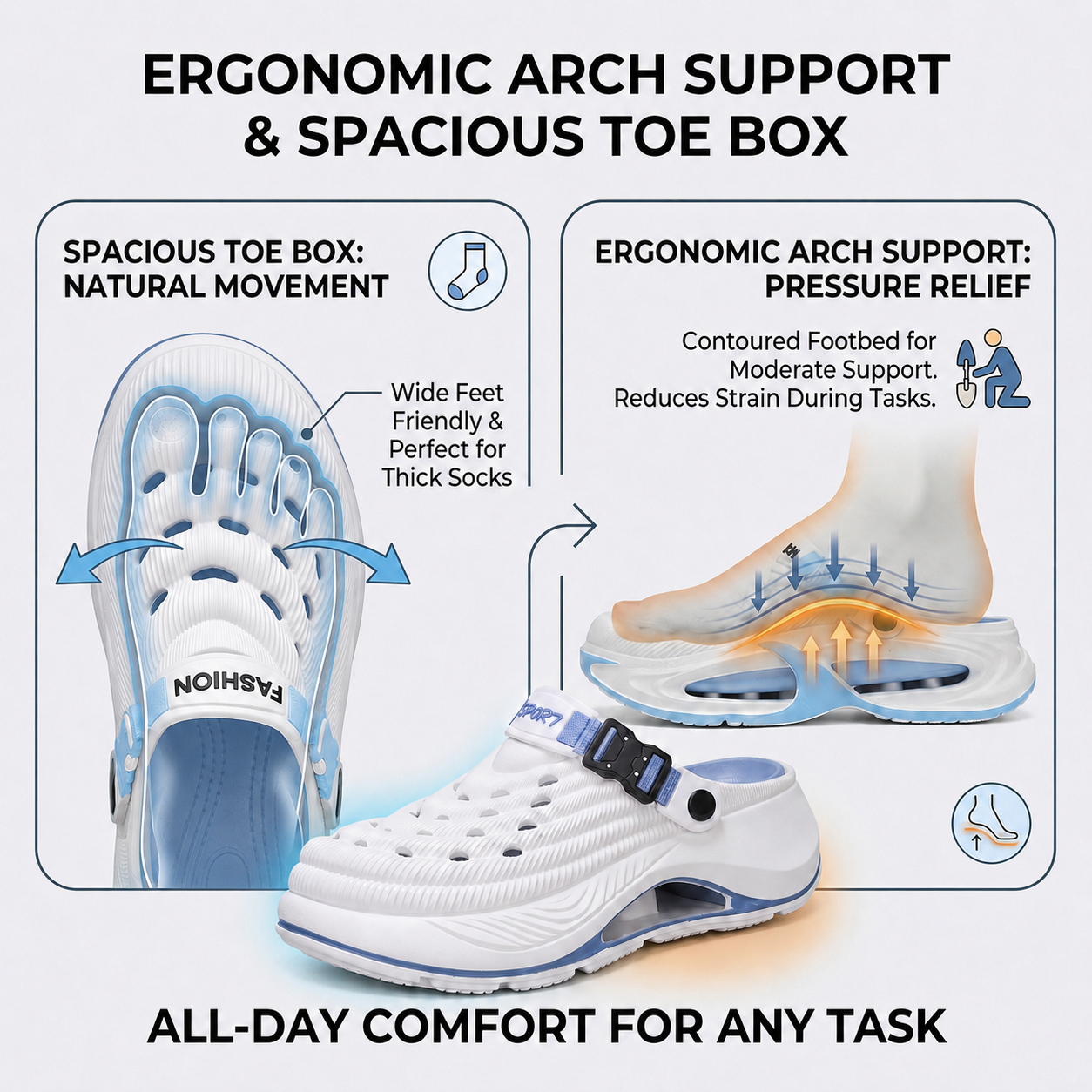 Orvanen TerraFlow™ Men's Summer Sandals | Thick Sole, Non-Slip