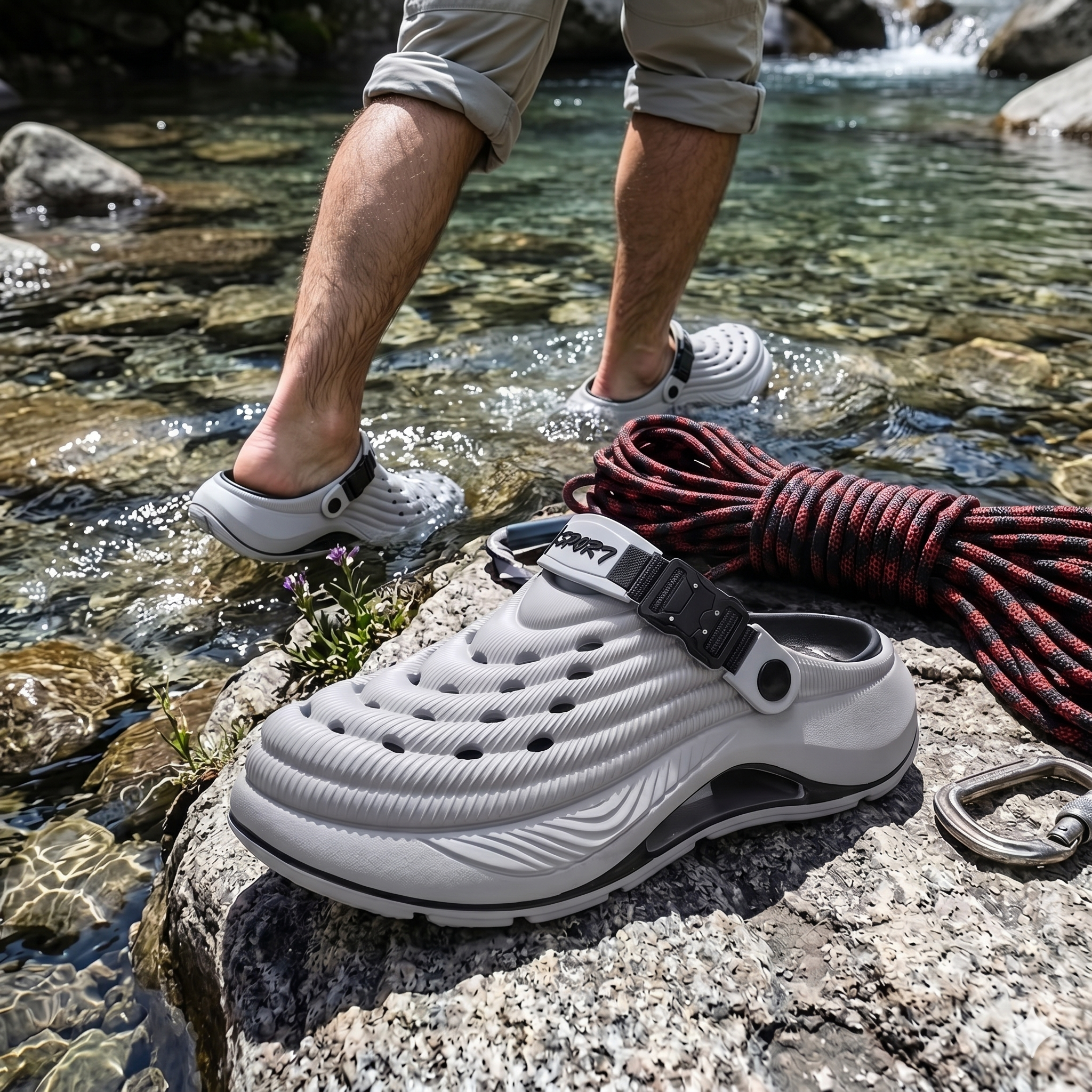 Orvanen TerraFlow™ Men's Summer Sandals | Thick Sole, Non-Slip
